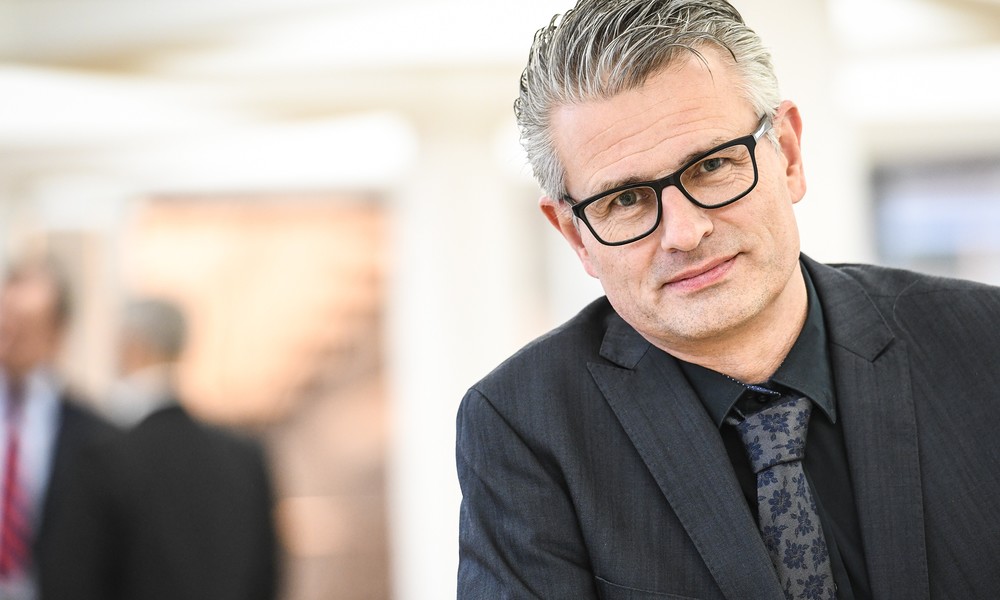 Gregor Maria Hoff / Copyright 2019, KNA (www.kna.de). Alle Rechte vorbehalten, Harald Oppitz Der Theologe Gregor Maria Hoff am 13. März 2019 in Lingen.