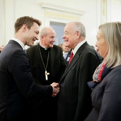 Am 4. Dezember 2018 empfingen Bundeskanzler Sebastian Kurz und Bundesminister Gernot Bl?mel (l.) Vertreter christlicher Religionen im Bundeskanzleramt.