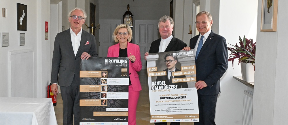 Martin Haselböck, Ines Schiller, Manfred Scheuer, Thomas Stelzer / Rudi Giqler 'Kirch'klang Festival': Scheuer betont humanisierende Kraft der Musik