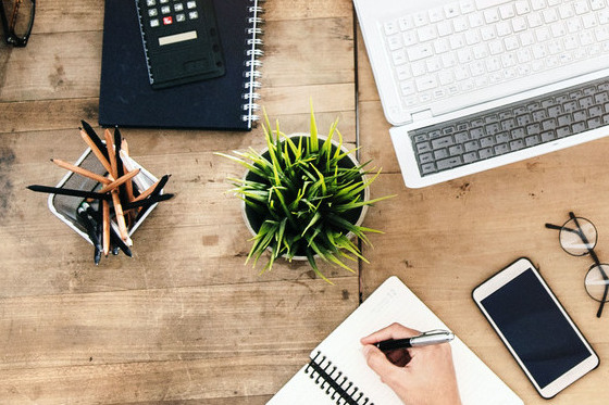 Group of business people working in office