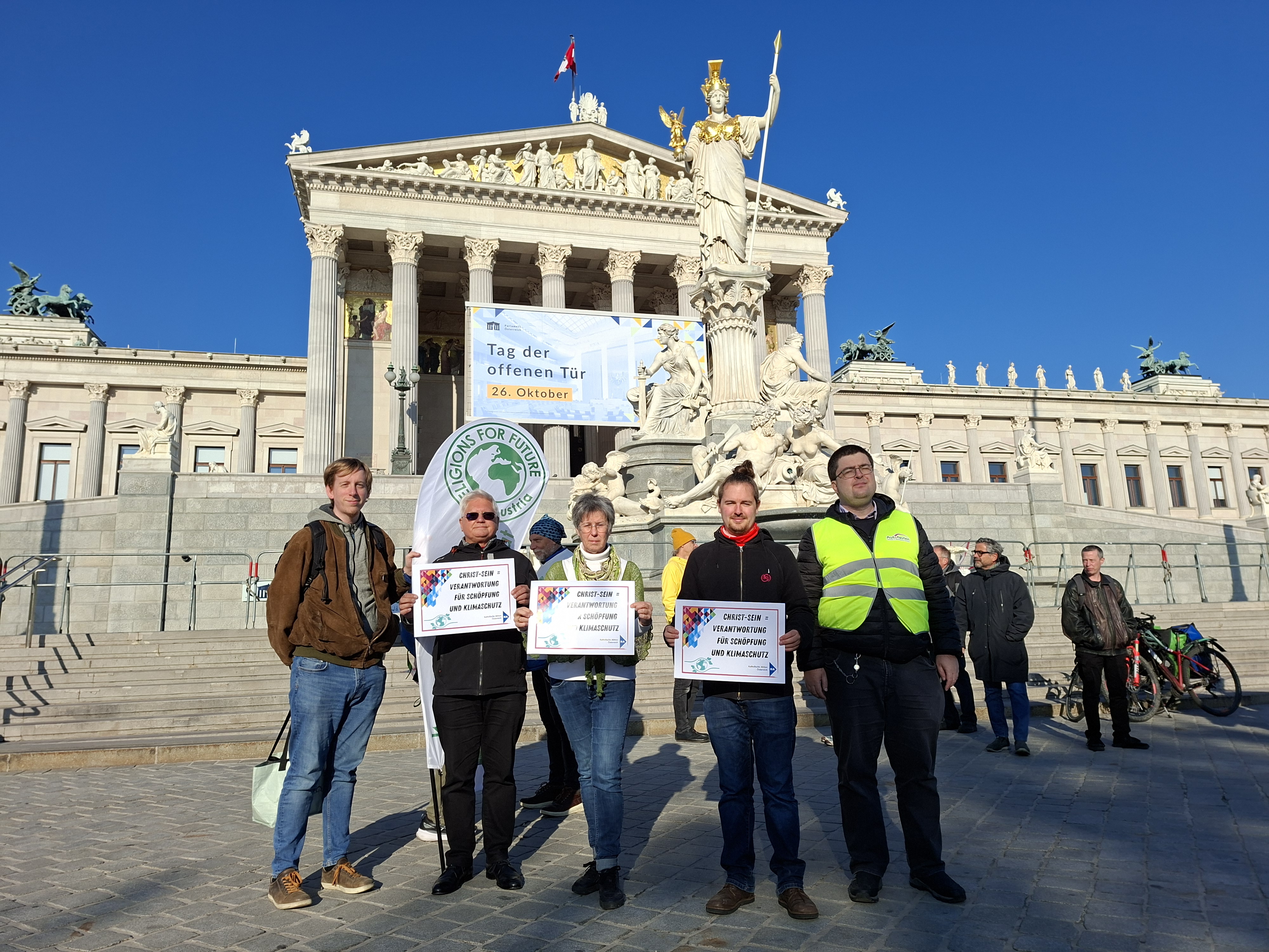Menschen fordern als Christen Klimaschutz
